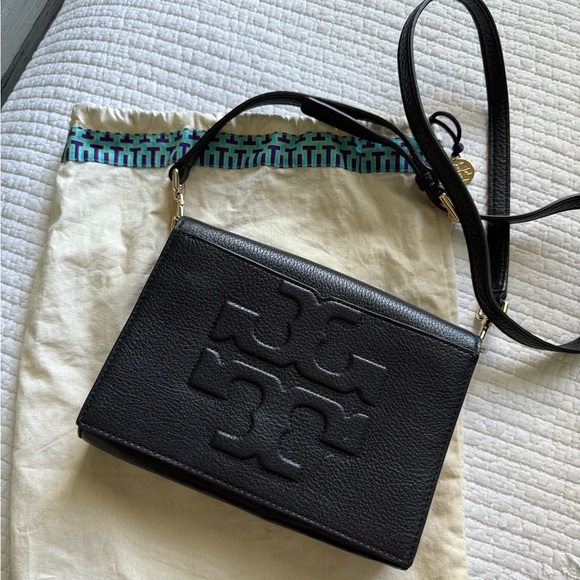 Tory Burch Black Crossbody Bag with Gold Accents - Picture 2 of 9